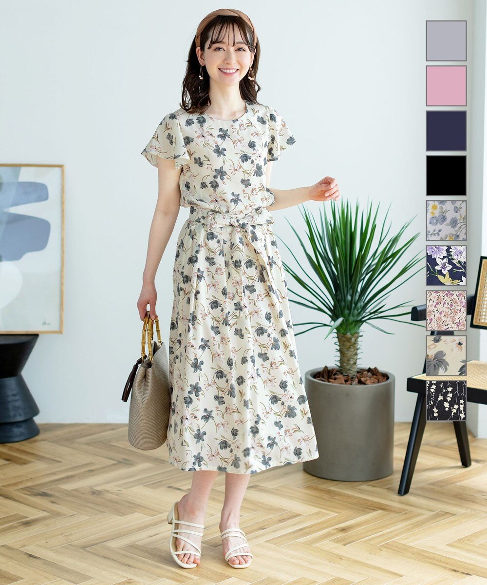 洗える 大人上品なフレンチフレア袖ワンピース Tiaclasse ファッション通販 公式通販 オンワード クローゼット 洗える 大人上品なフレンチフレア袖ワンピース Tiaclasse ファッション通販 公式通販 オンワード クローゼット