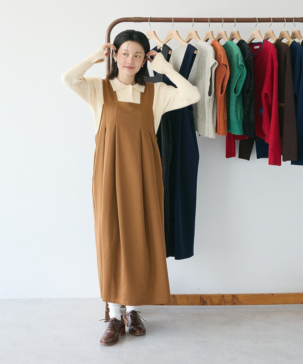 CRAFT STANDARD BOUTIQUE キナリノコラボ/タックジャンパースカート/24AW Mocha