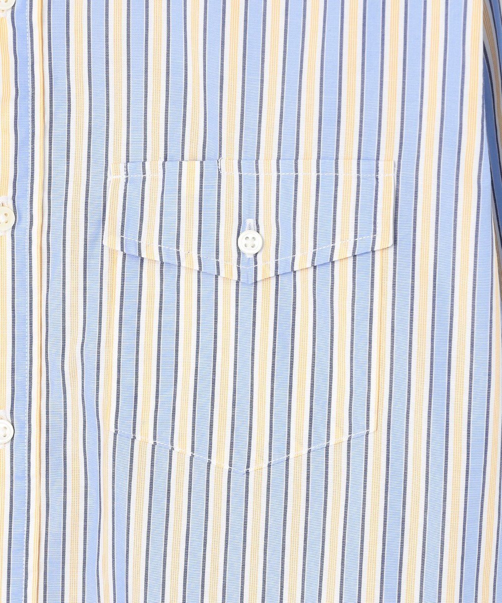 J.PRESS MEN 【SOMELOS】マルチストライプ バンドカラーシャツ 