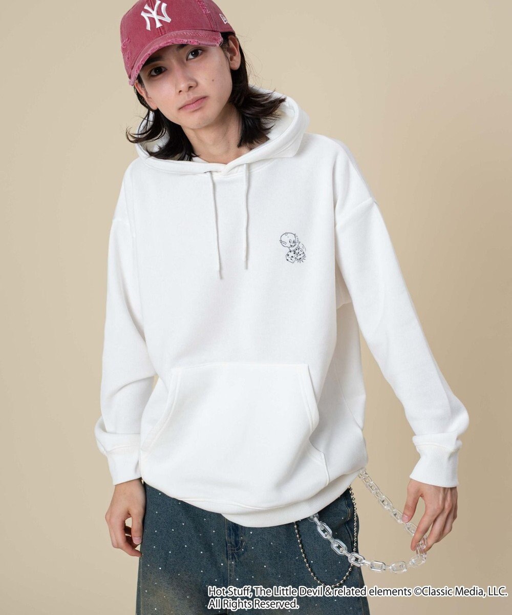 WEGO 【ユニセックス着用ITEM/裏起毛】HOTSTUFFグラフィックプルオーバー 