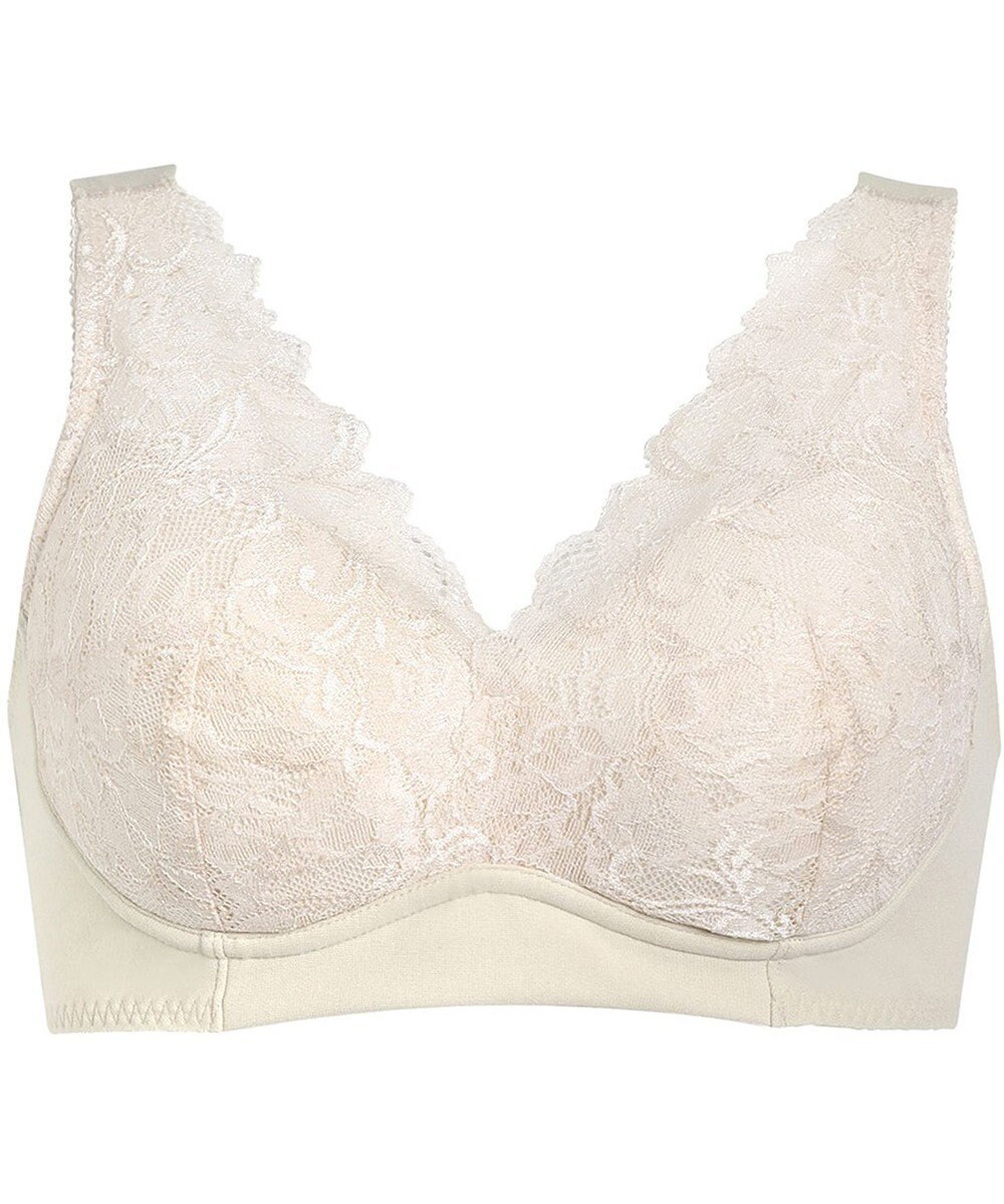 Wing ノンワイヤーブラ 着脱しやすい つけごこちがラク まるみのあるシルエット 【着脱らくらくブラ】 3Lまで対応 大きいサイズ NB4040 ウイング／ワコール 