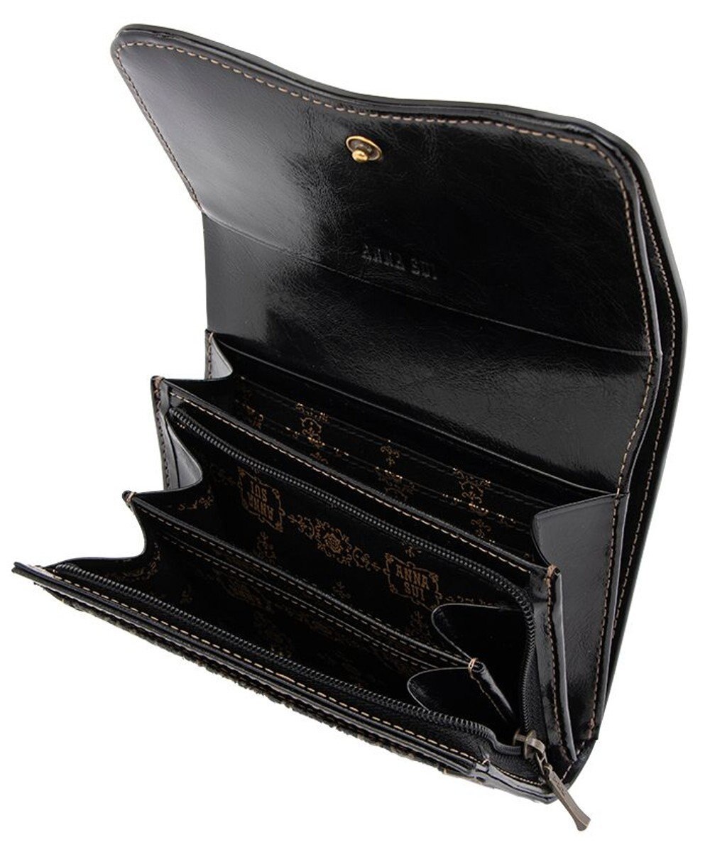 ANNA SUI リーブル 内Lファスナー二つ折り財布 