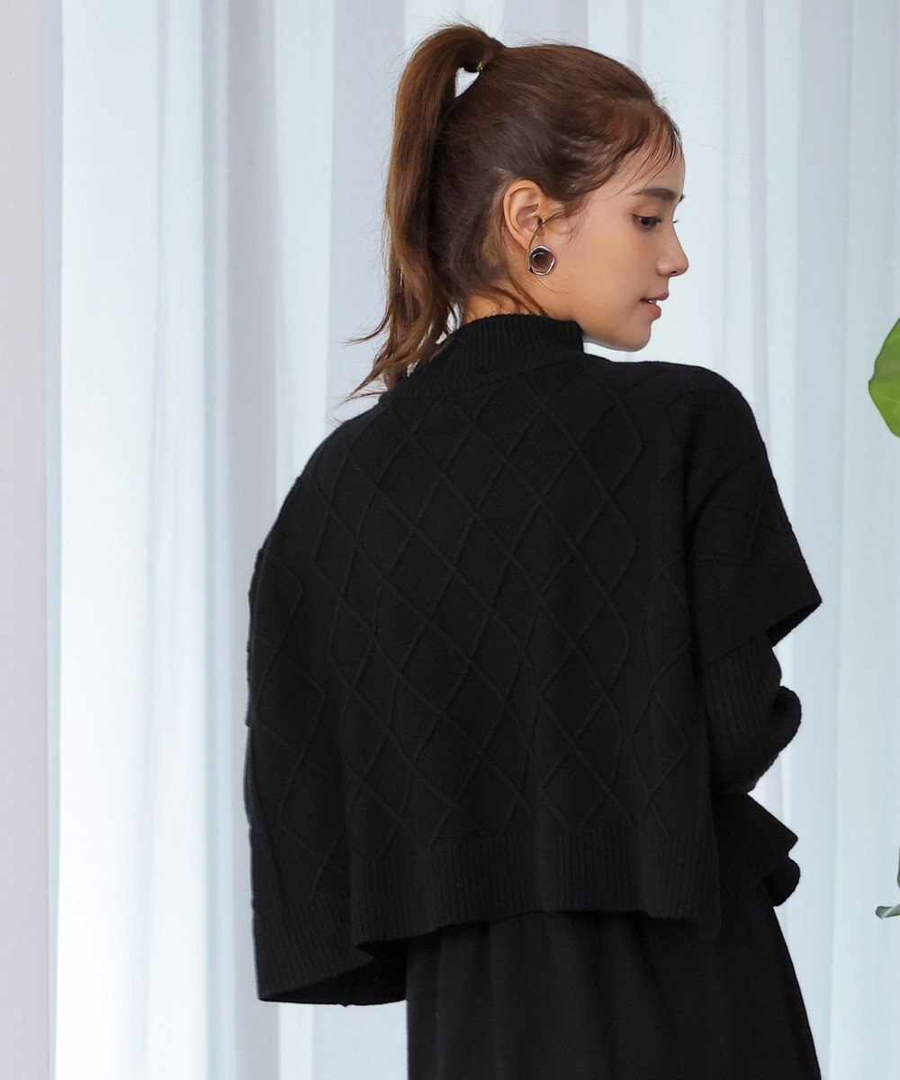 Tiaclasse 【2点セット】ケーブルトップス＆ニットワンピースセット 