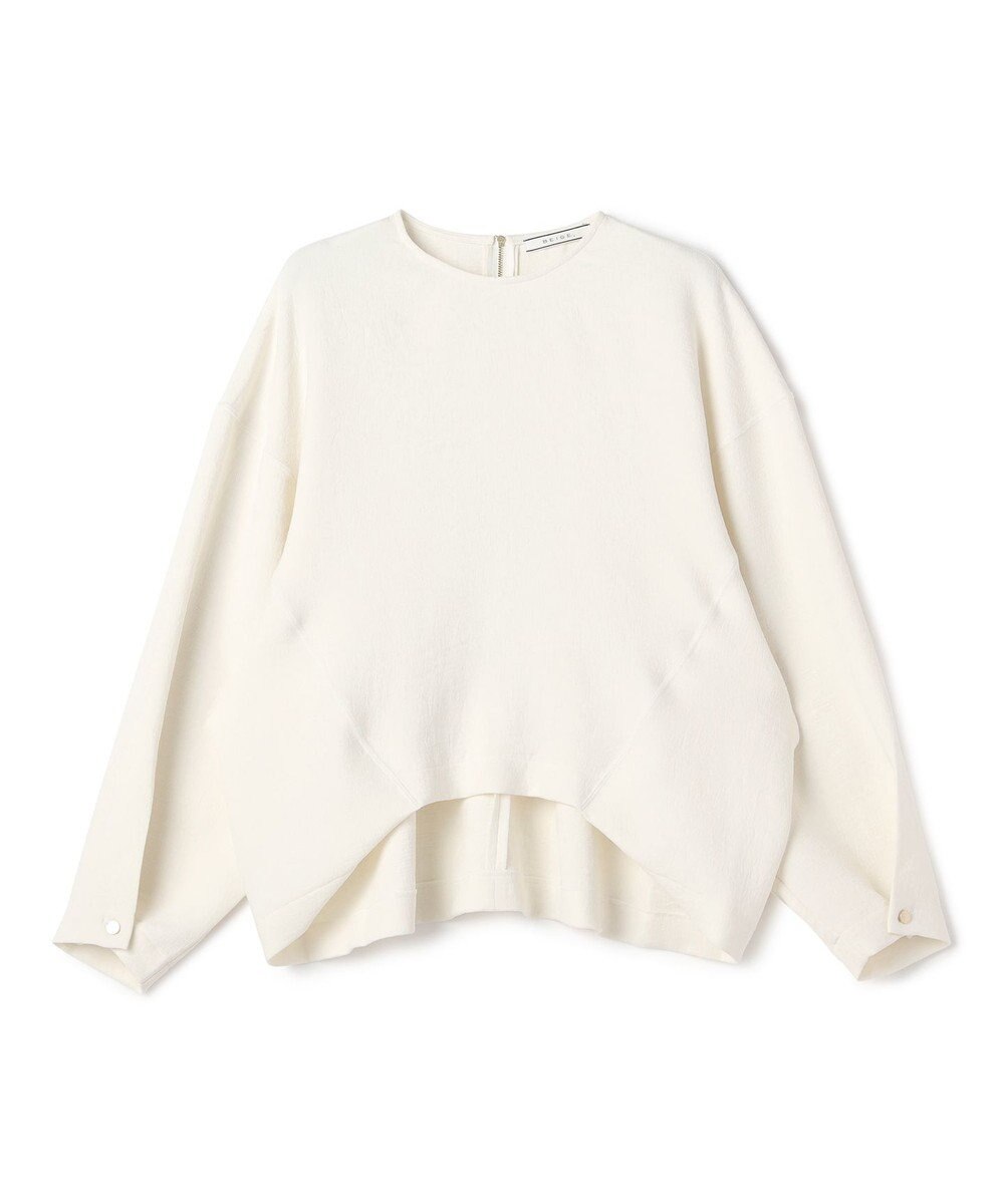 BEIGE， BROOM / スウェット風ライトフォルムプルオーバー 