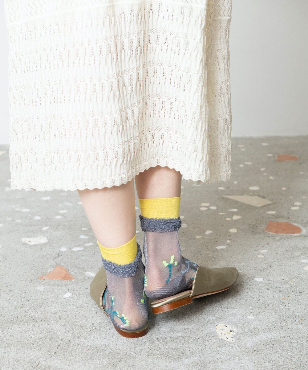 TRICOTE フラワーシアーソックス 