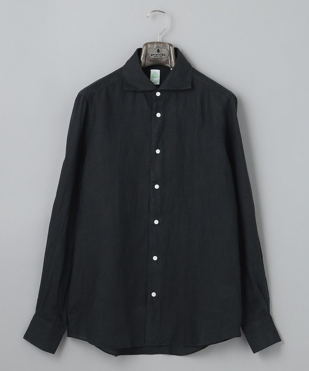 GOTAIRIKU Finamore インポートハンドメイドシャツ ブラック系