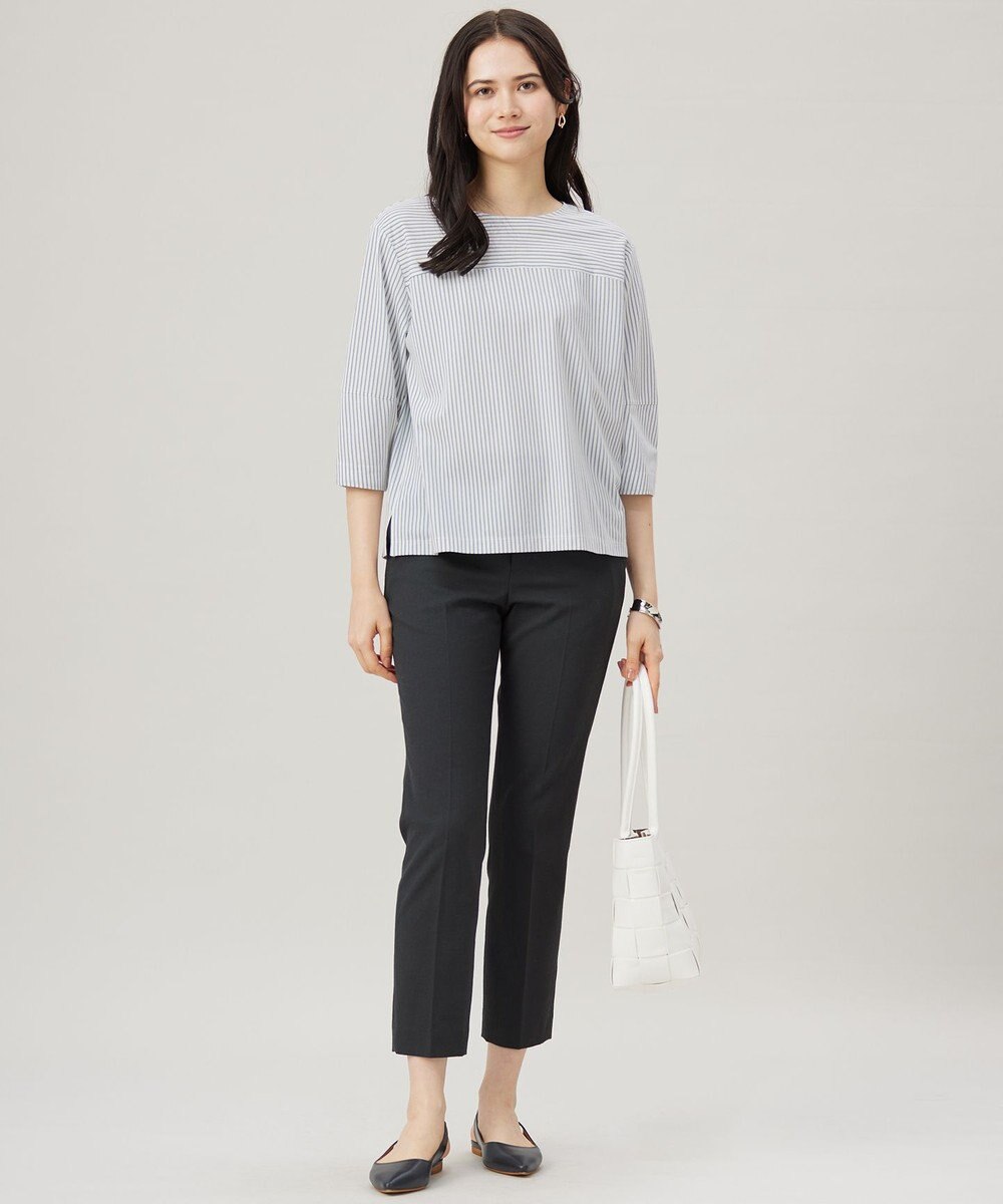 自由区 L 【接触冷感・UVカット・吸水速乾・洗える】シェルタリングテーパード パンツ 