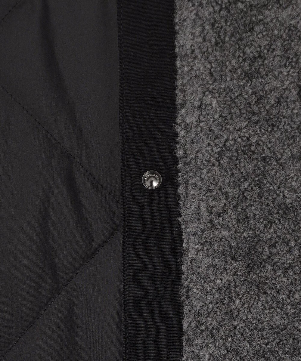 ICB L 【リバーシブル着用可能】 リバーシブルキルト ミドル丈コート 