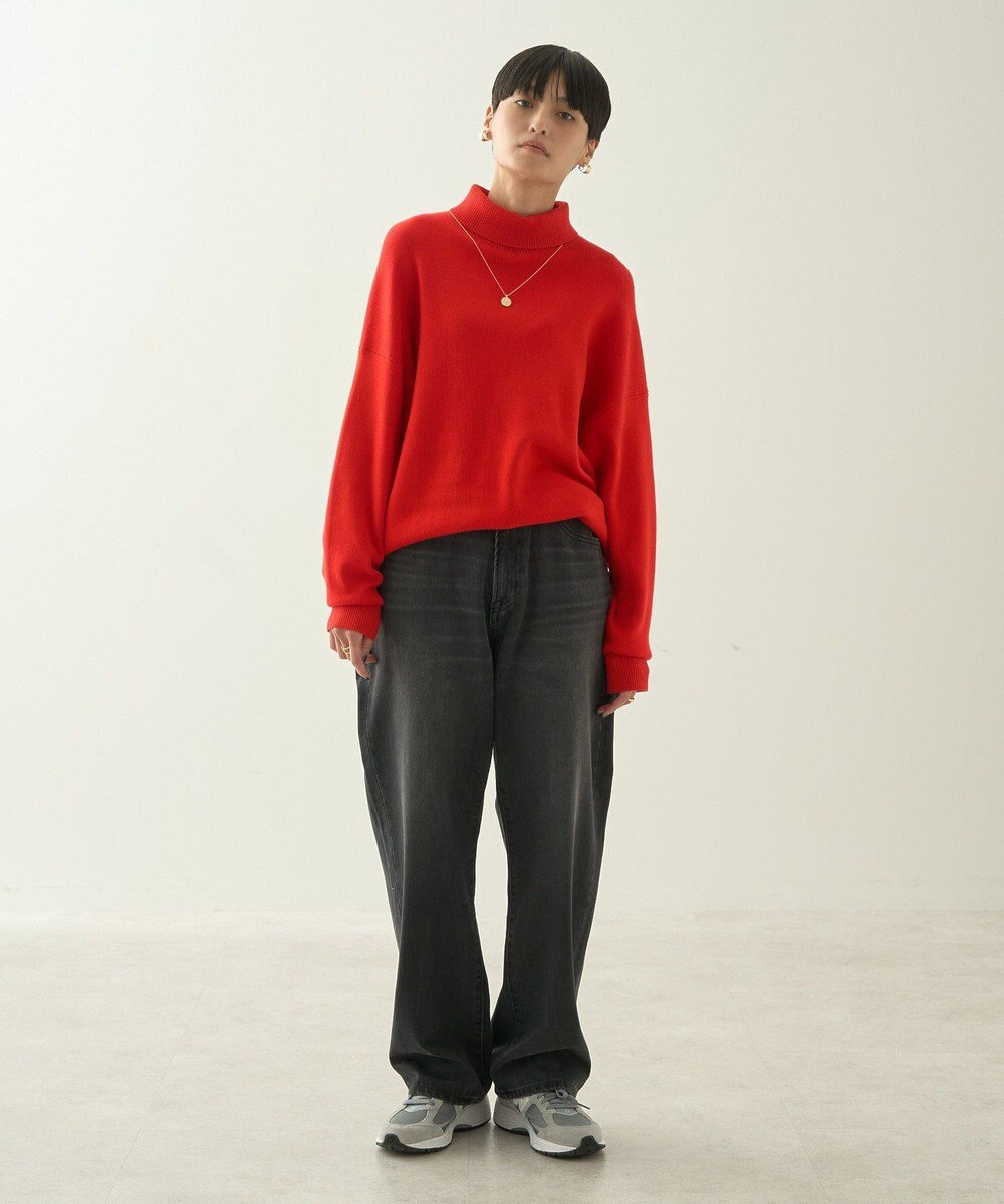 AMERICAN HOLIC ブラッシュヤーンタートルネックニットプルオーバー 