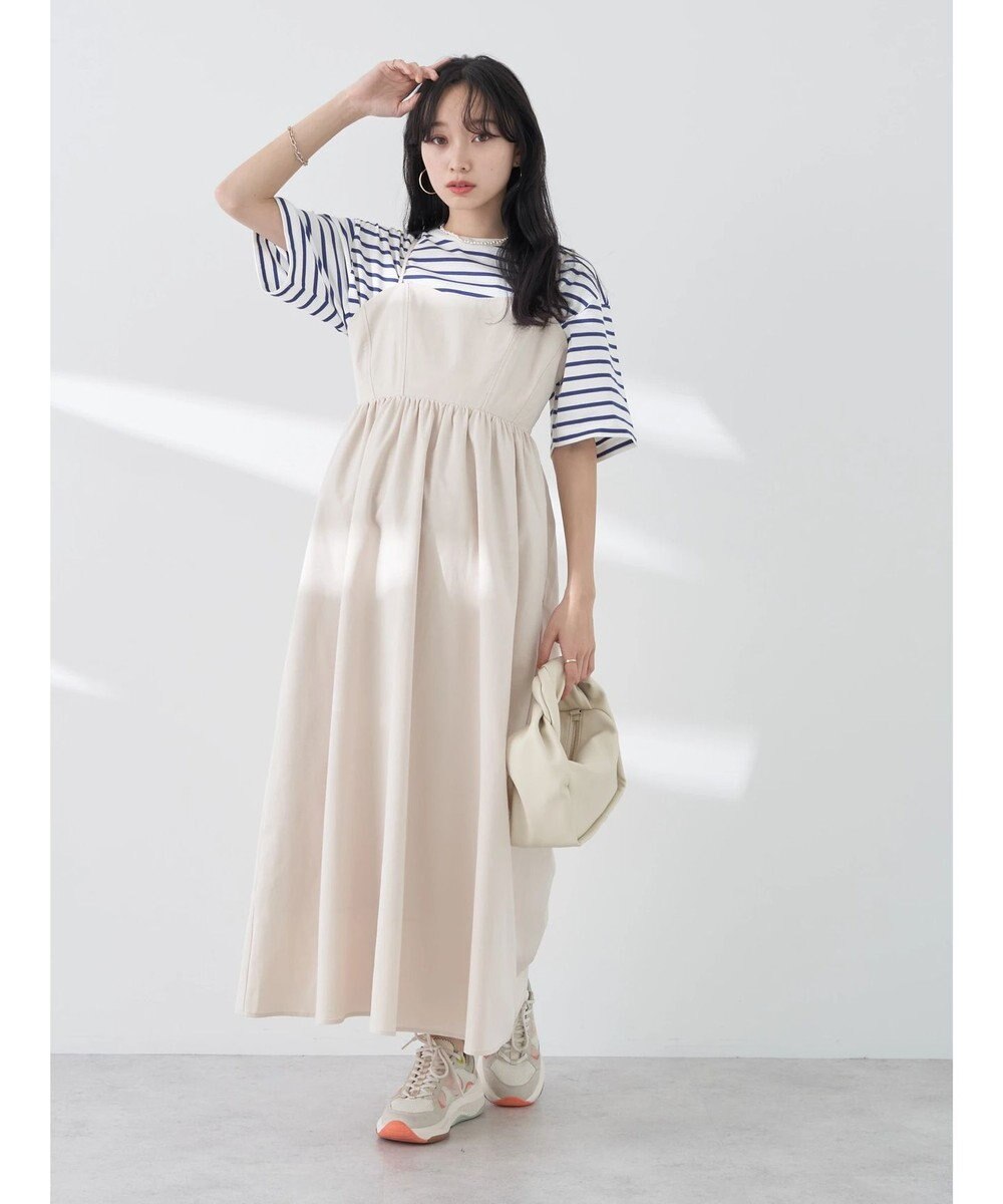 earth music&ecology ＢＯＸシルエットＴ（汗じみ防止） 