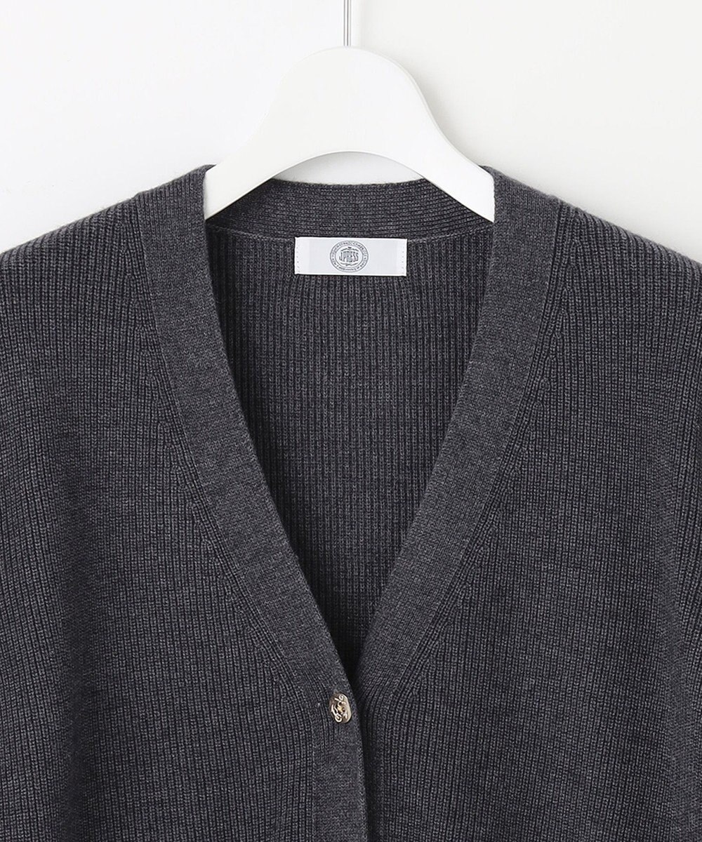 J.PRESS LADIES 【洗える】SEMI WORSTED カーディガン 
