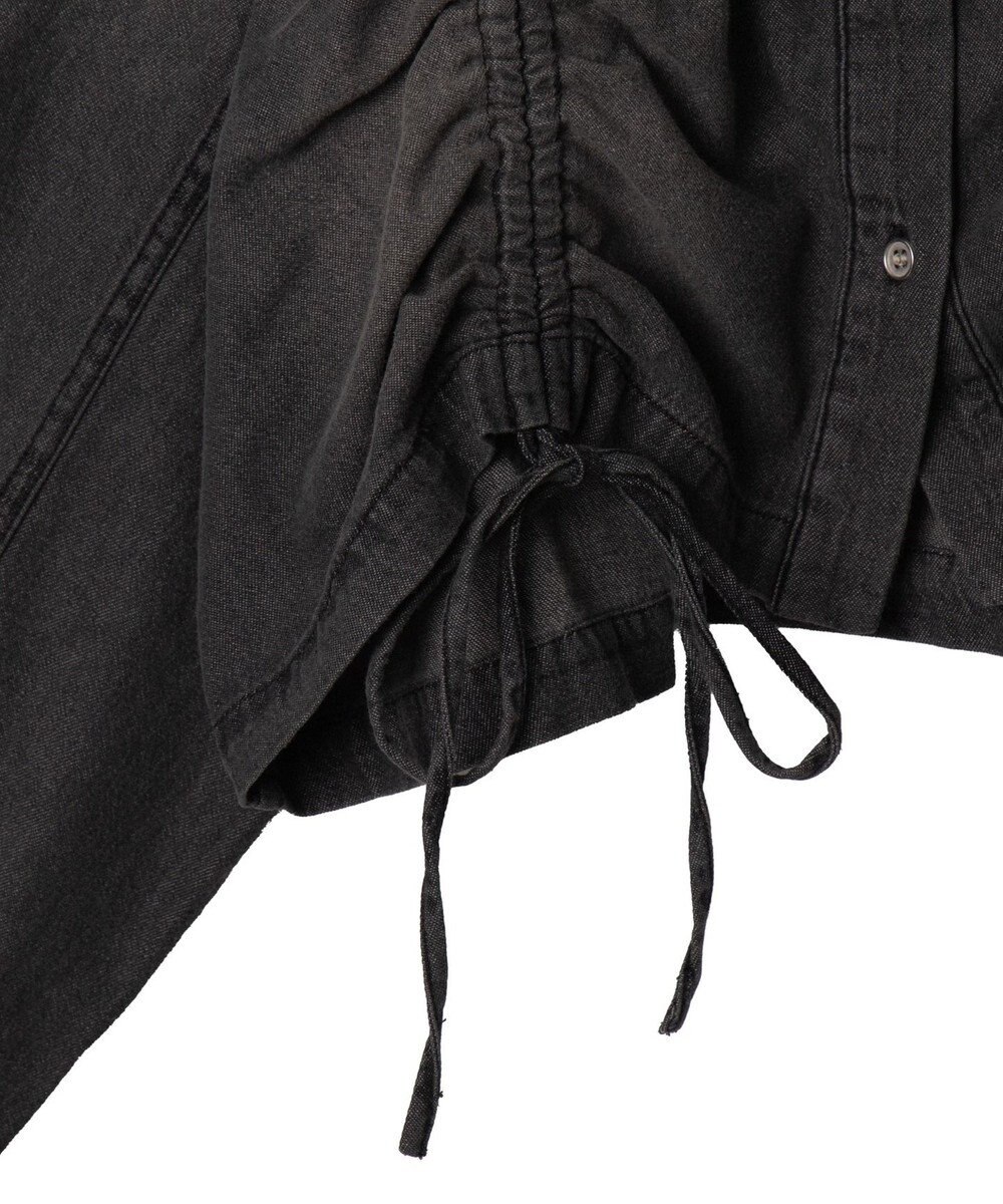 WEGO ドロストデニムショートシャツ 