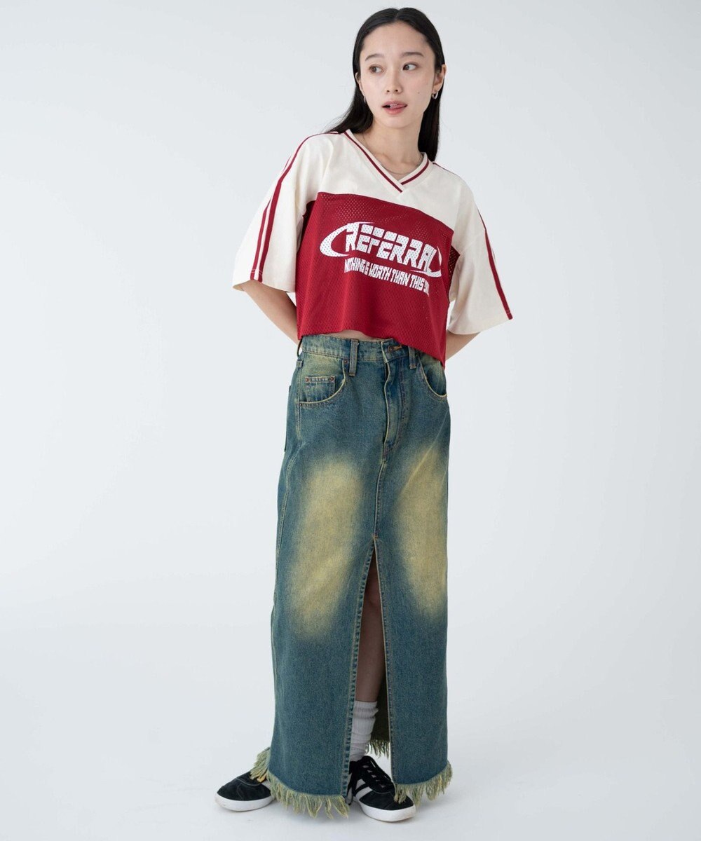 WEGO 2ライン切り替えメッシュショートT 