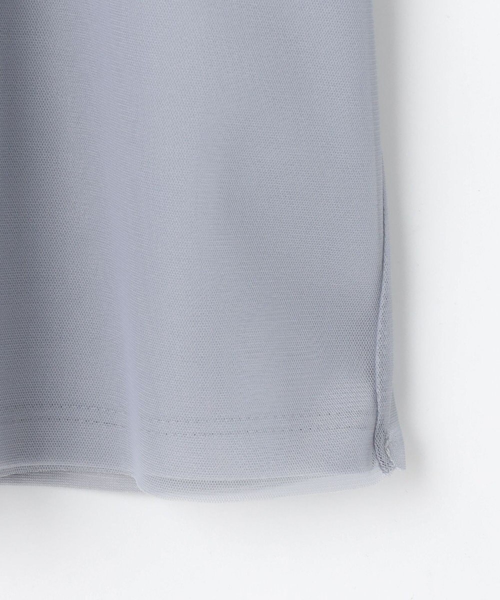 ANY SIS 【洗える】シアーチュールロゴ Tシャツ 