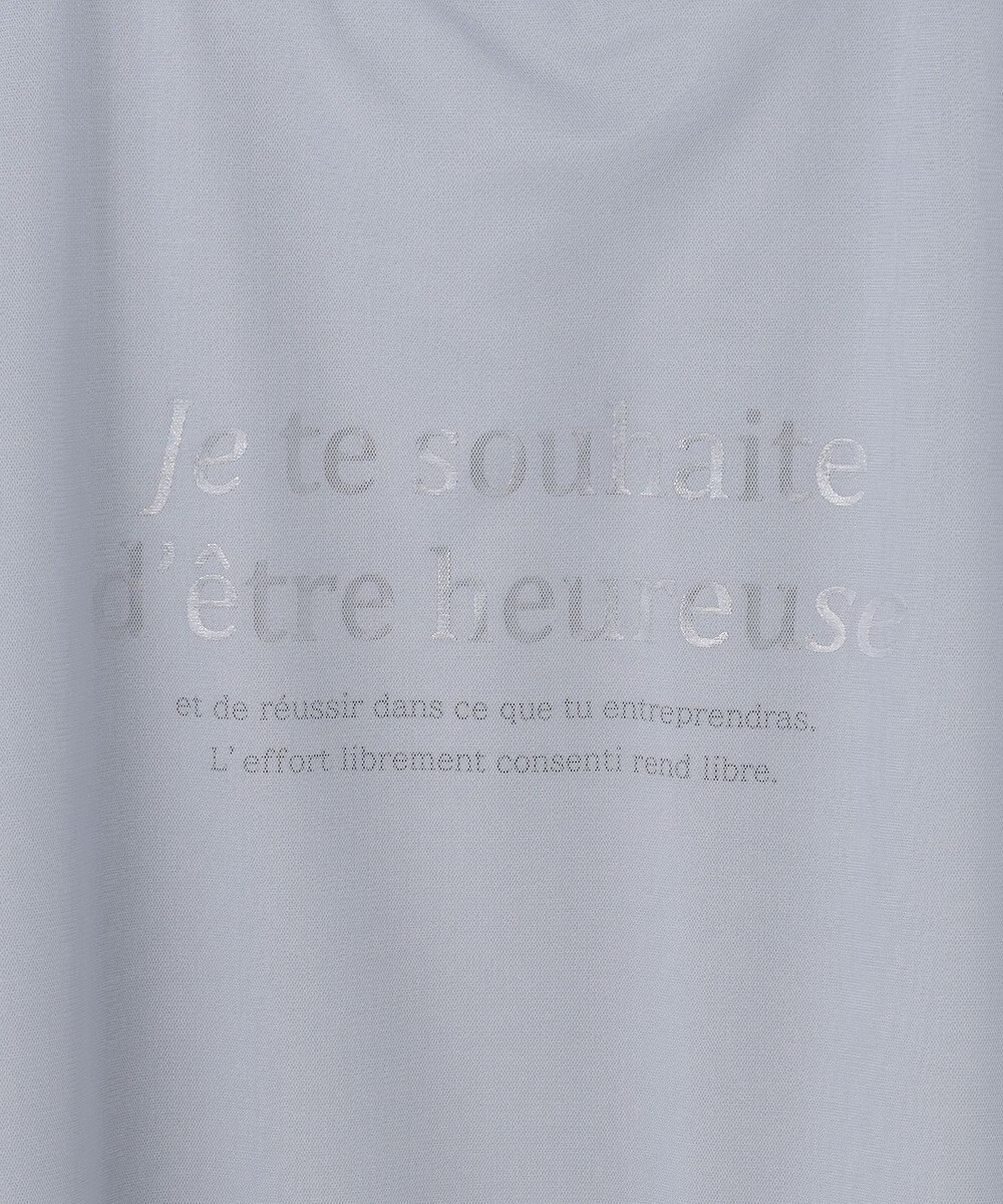 ANY SIS 【洗える】シアーチュールロゴ Tシャツ 