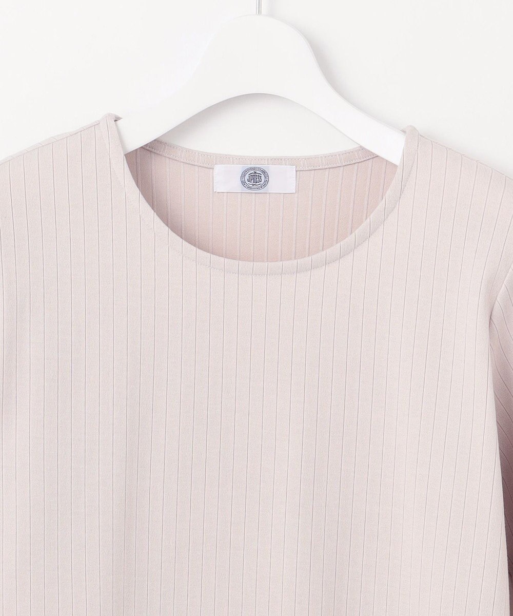 J.PRESS LADIES L ワイドリブジャージー タックスリーブ カットソー 