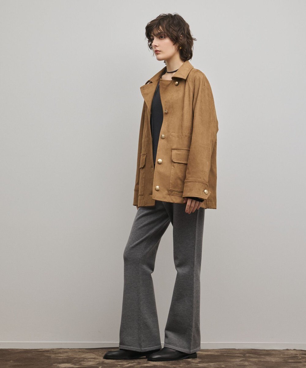 GRACE CONTINENTAL スウェットライクニットパンツ 