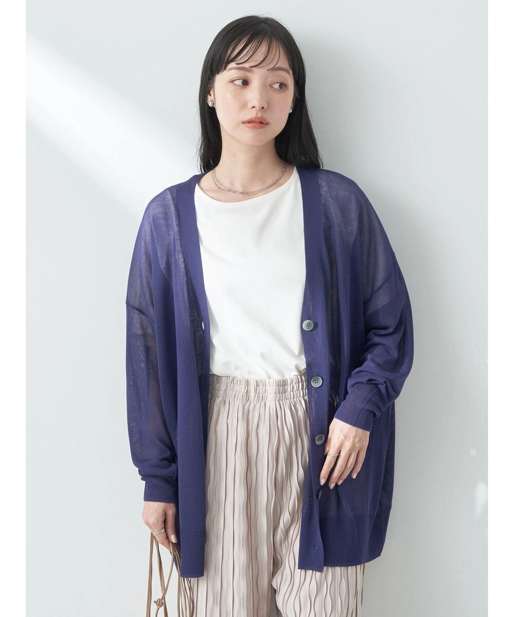 earth music&ecology シアーＢＩＧカーディガン 