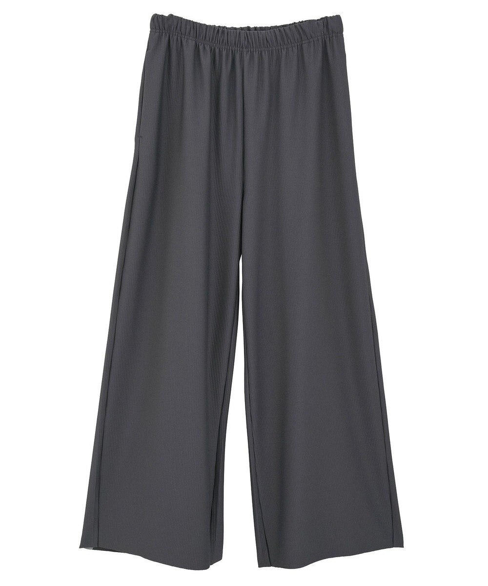 Green Parks 楽ちんプリーツワイドパンツ 