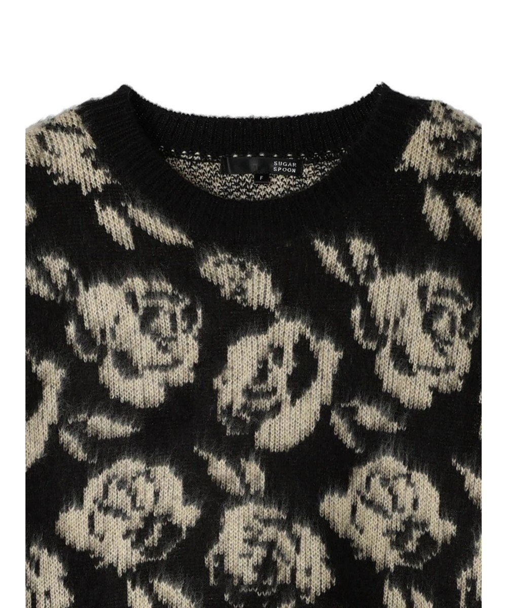 Green Parks ・ＳＵＧＡＲ　ＳＰＯＯＮ　フラワーシャギーニット 