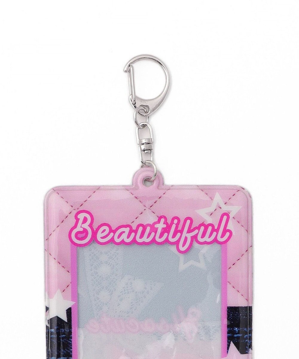 WEGO 【痛バ＆推し活グッズ】デニムグラフィックカードホルダーキーホルダー 