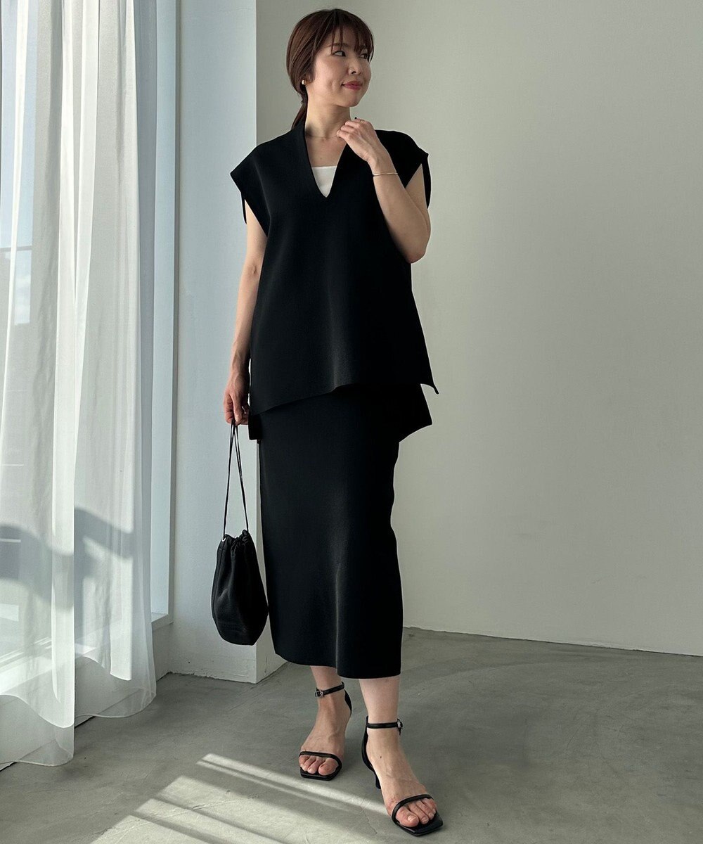 UNFILO ミラノリブニットスカート 