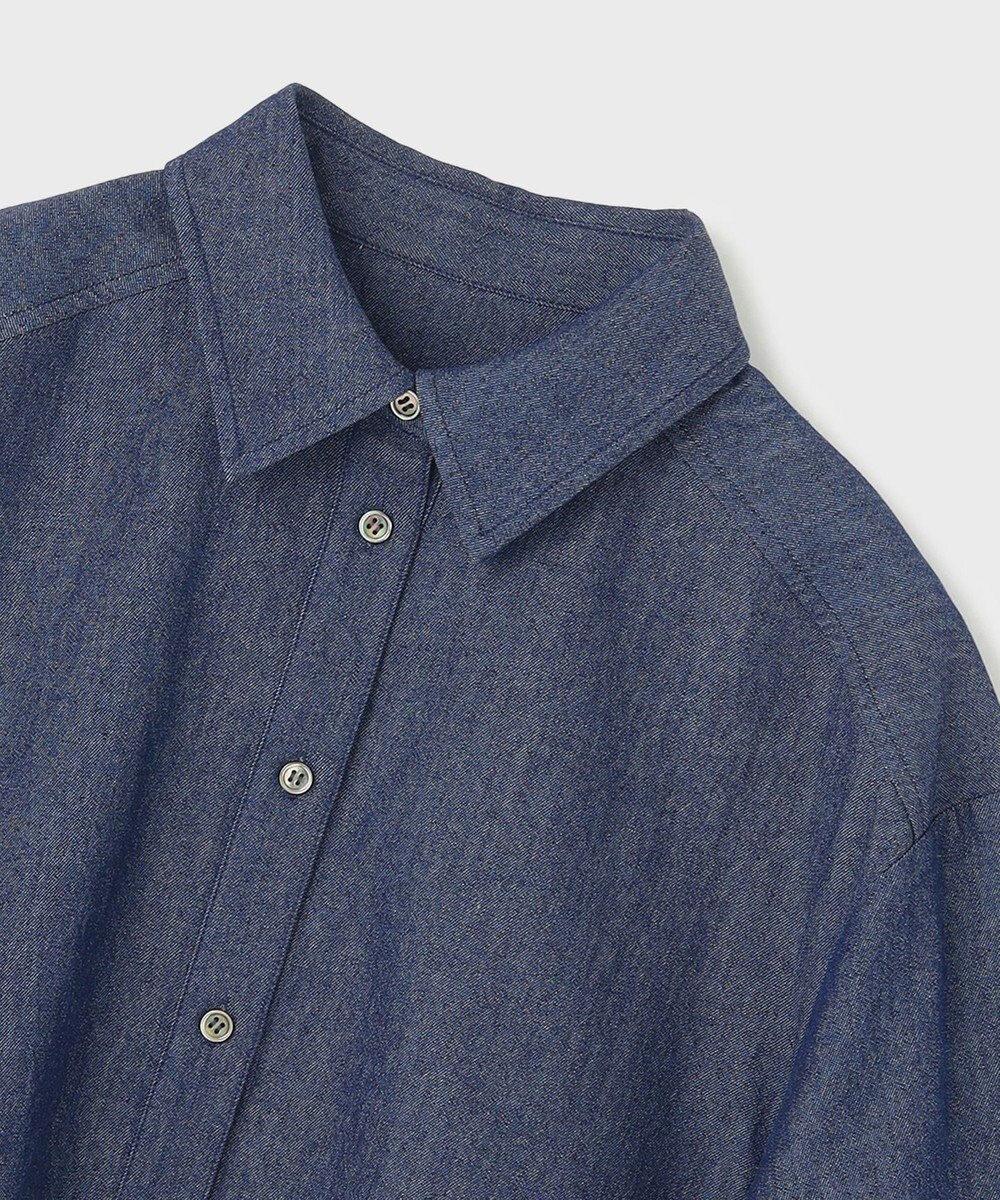 GRACE CONTINENTAL タックスリーブデニムシャツ 