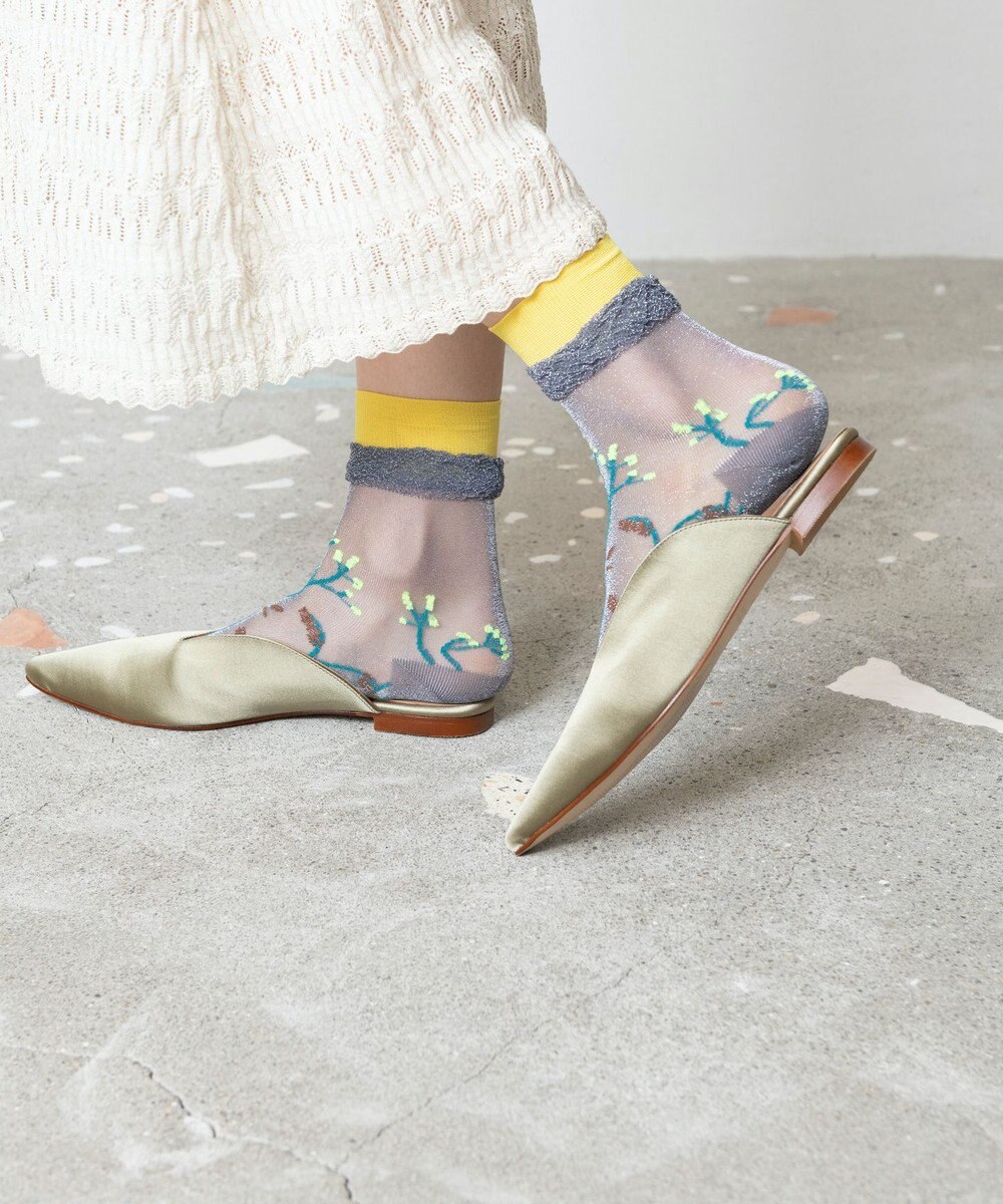 TRICOTE フラワーシアーソックス 
