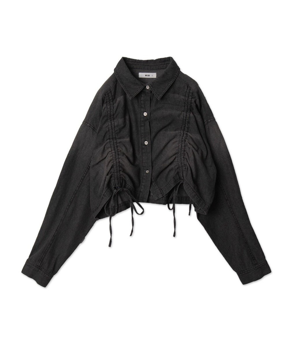 WEGO ドロストデニムショートシャツ 