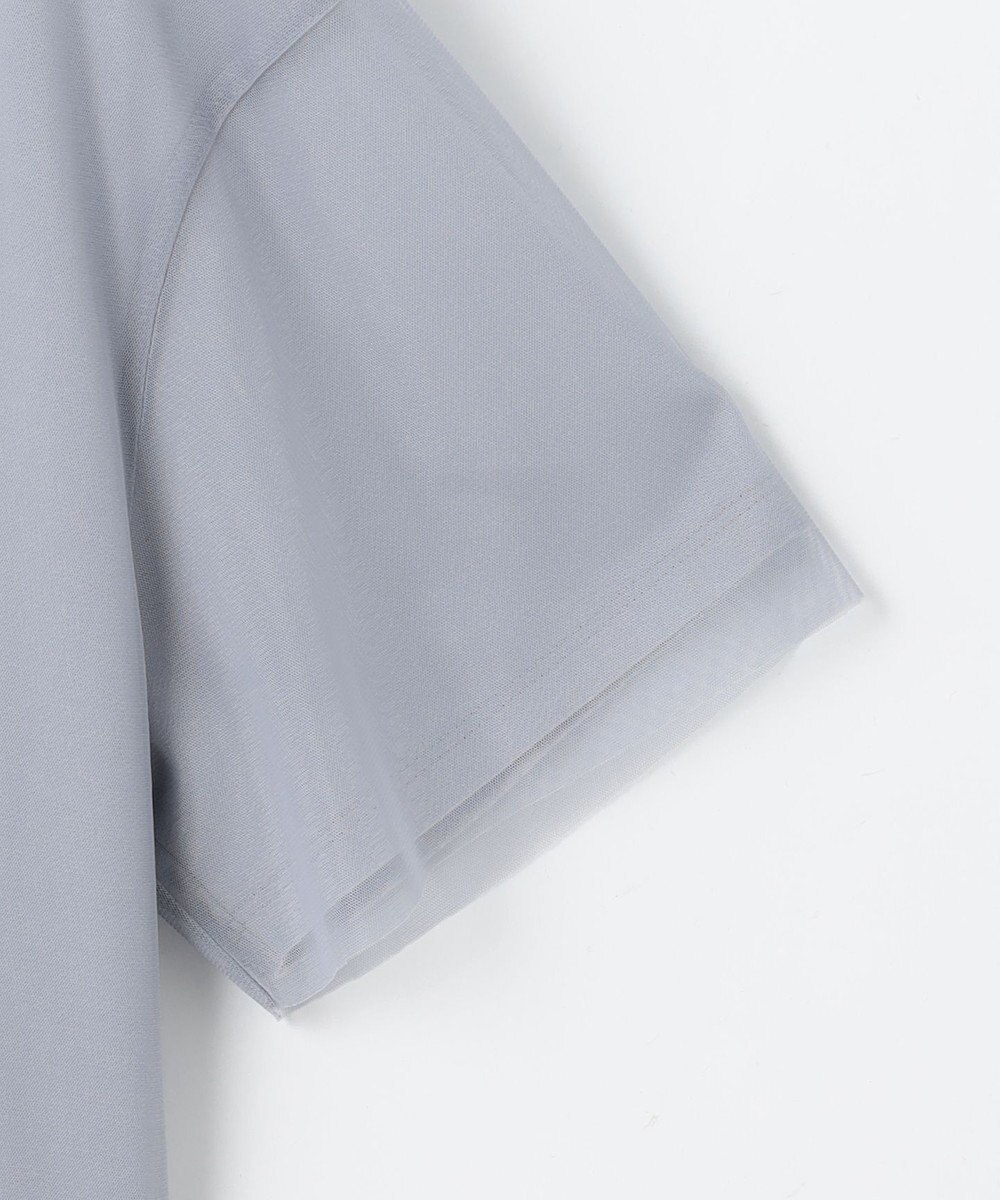 ANY SIS 【洗える】シアーチュールロゴ Tシャツ 