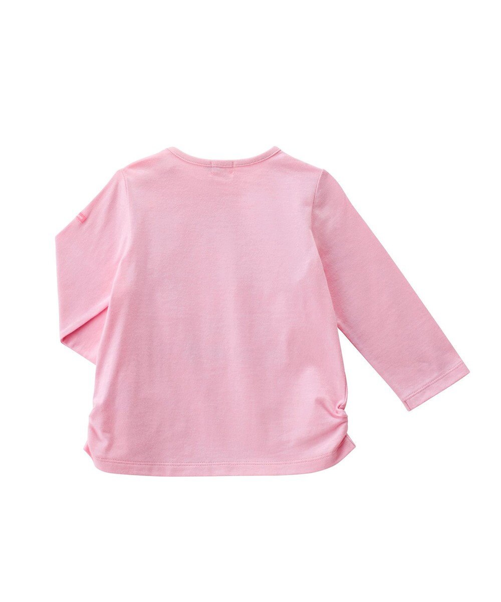 MIKI HOUSE HOT BISCUITS 【70-120cm】 ビーンズくん＆キャビットちゃん長袖Ｔシャツ 