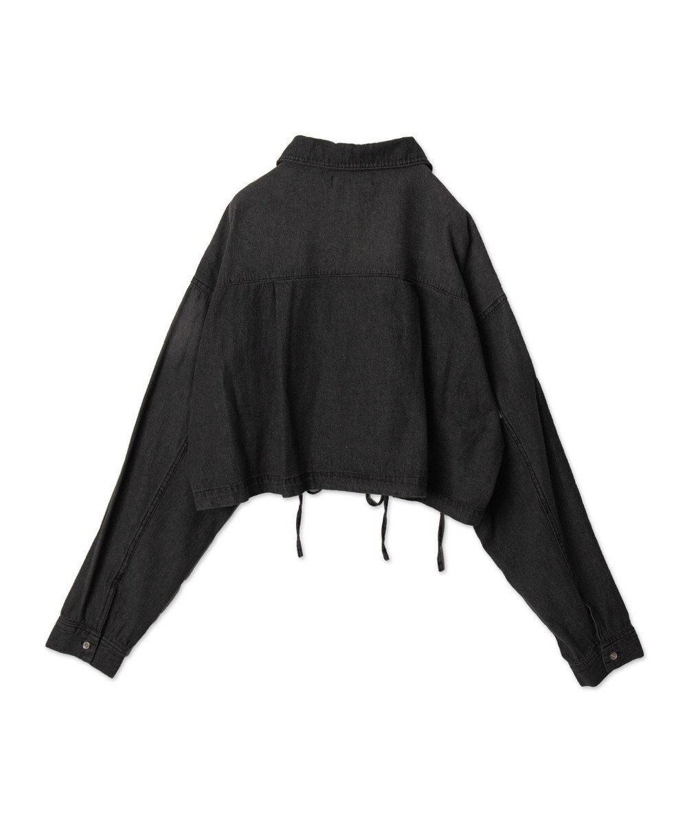 WEGO ドロストデニムショートシャツ 