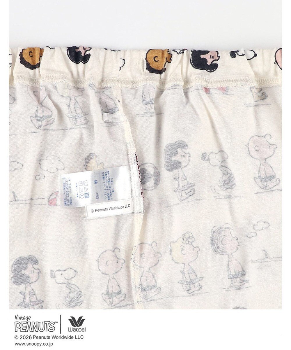 WACOAL PEANUTS ボトムス 8分丈 綿100%(本体) スヌーピー レディース FOT269 /ワコール 