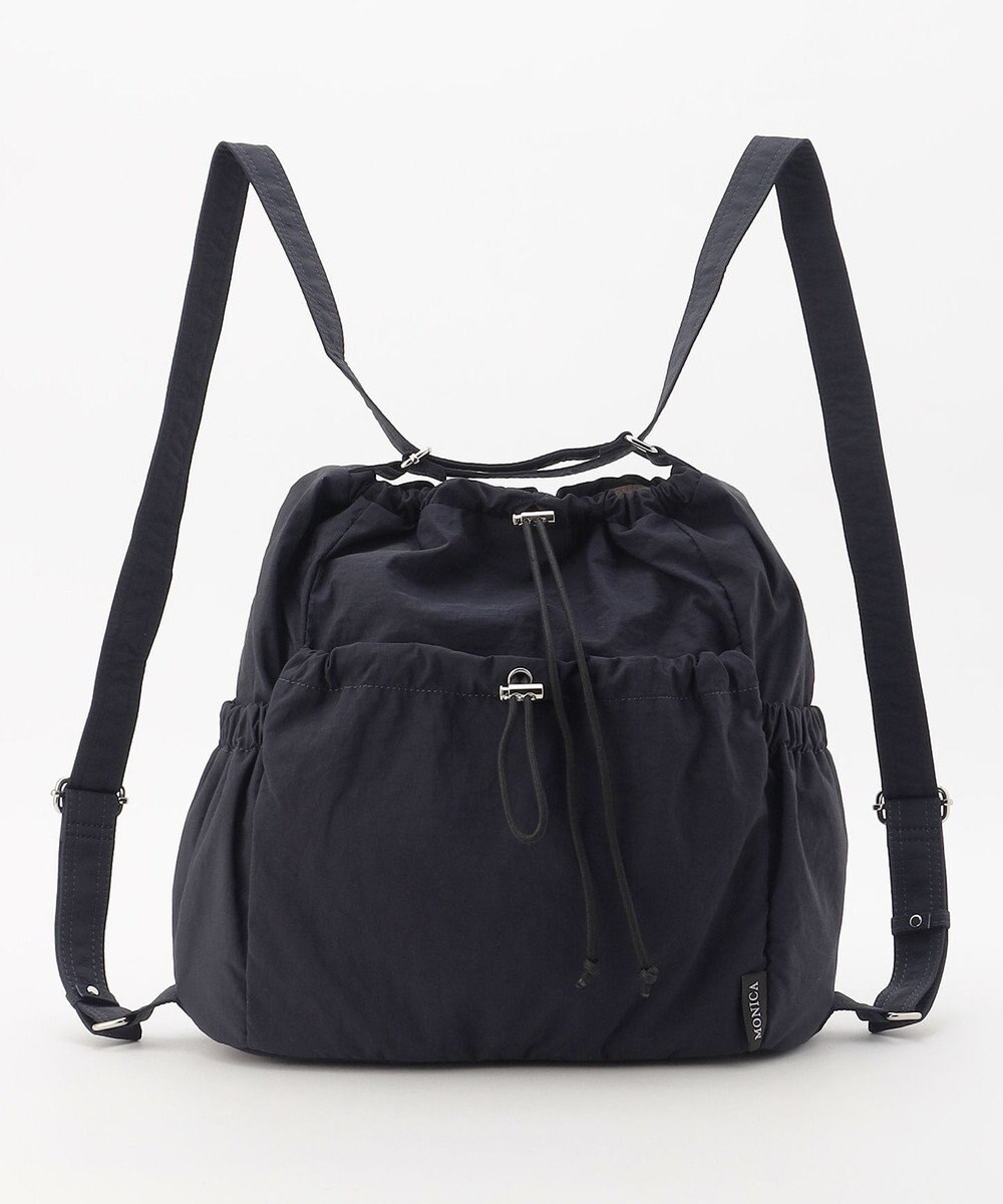 LA BAGAGERIE 【MONICA】クリンクルナイロン　ドロスト2WAYバッグ 