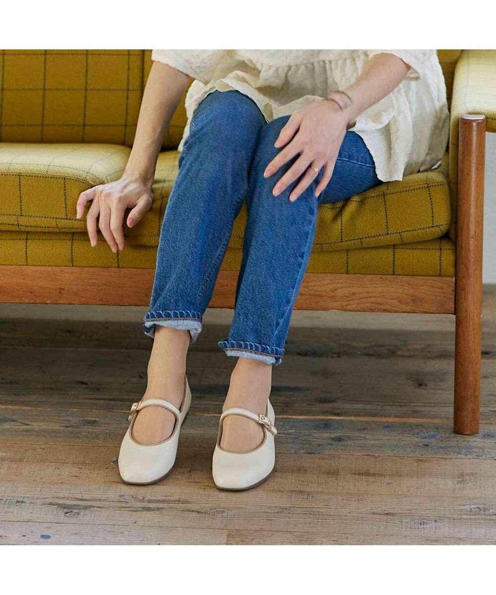 ing <ing>【WEB限定】ストラップフラットシューズ 