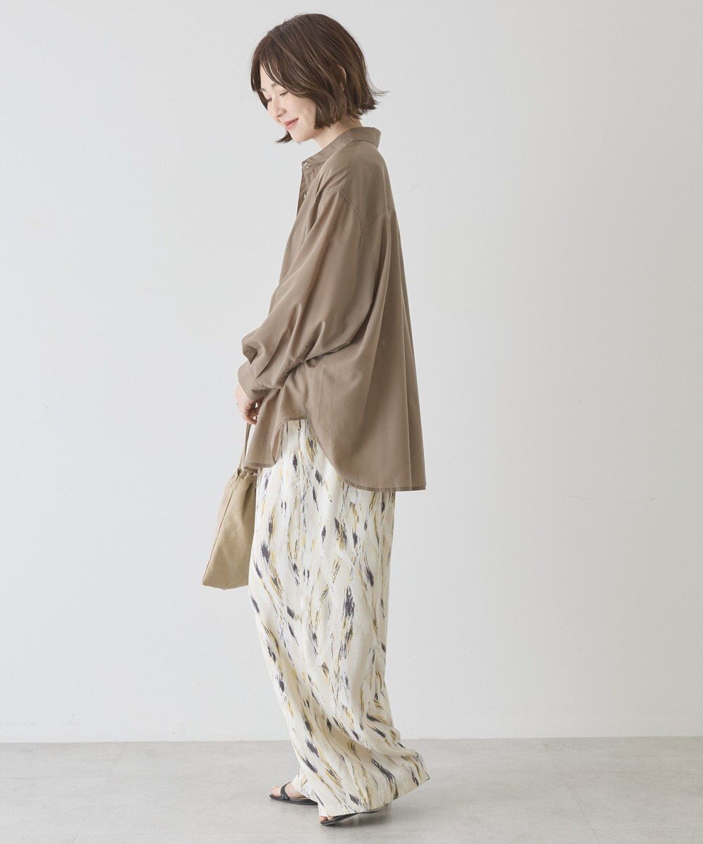 AMERICAN HOLIC 【イージーケア】シアーラウンドシャツ 