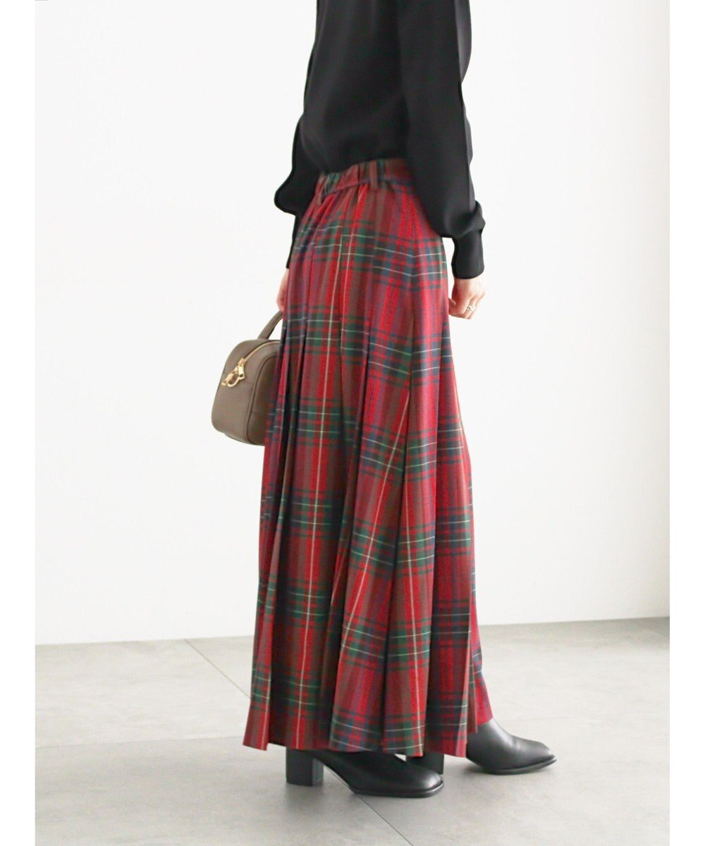 Te chichi チェックアソートロングプリーツスカート 