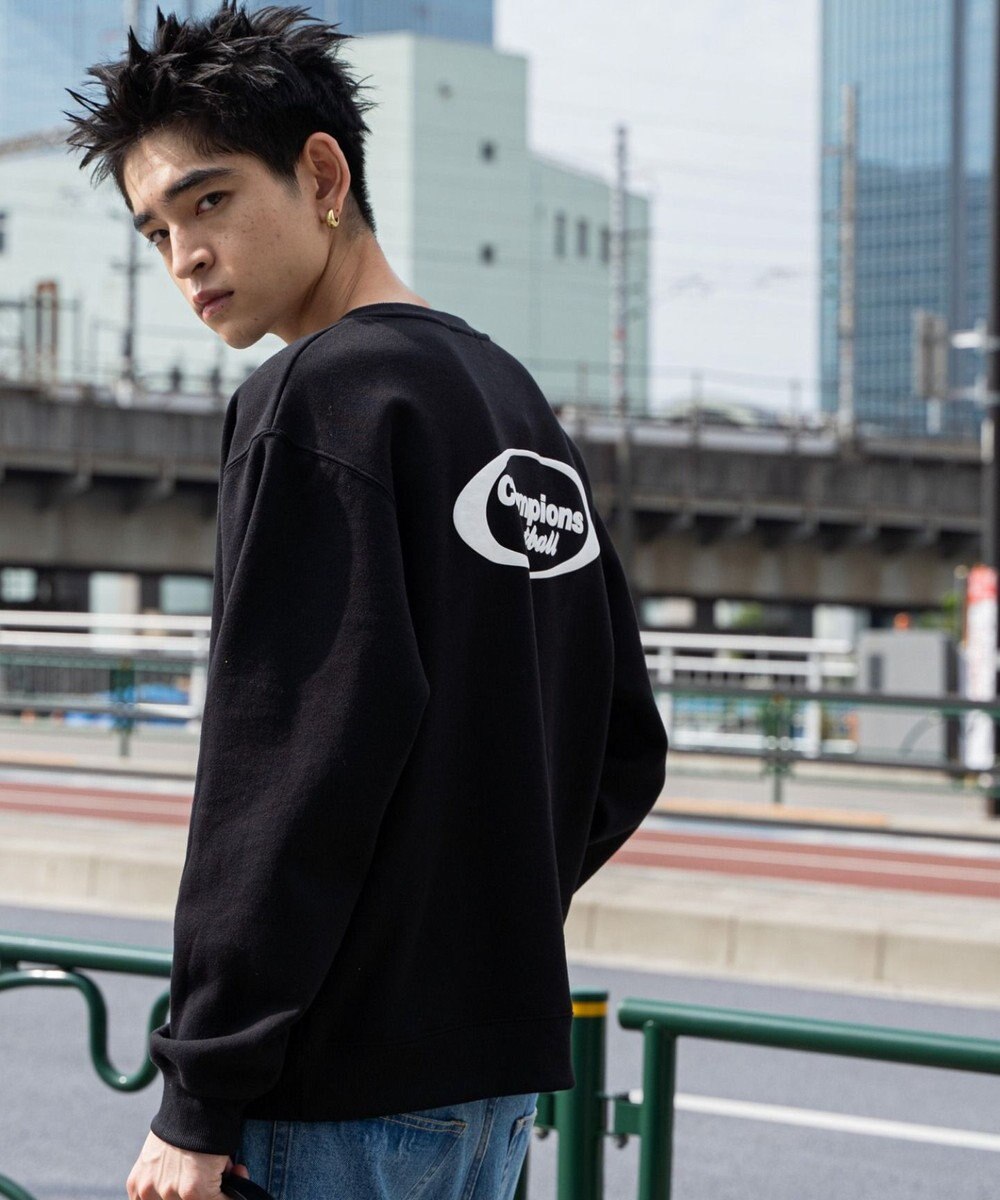 WEGO 【ユニセックス着用ITEM/裏起毛/SMLサイズ展開】リラックスフィットゲームロゴプルオーバー 