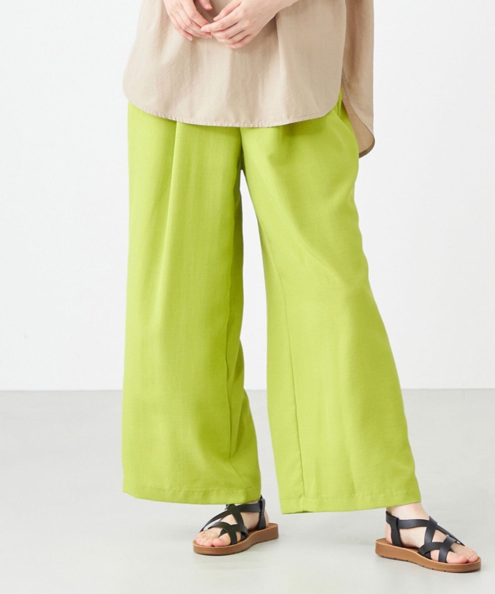 SHARE PARK LADIES ドライタッチリネンライクパンツ 