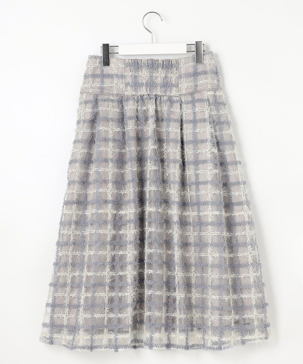 Feroux ラメチェック フレアスカート 