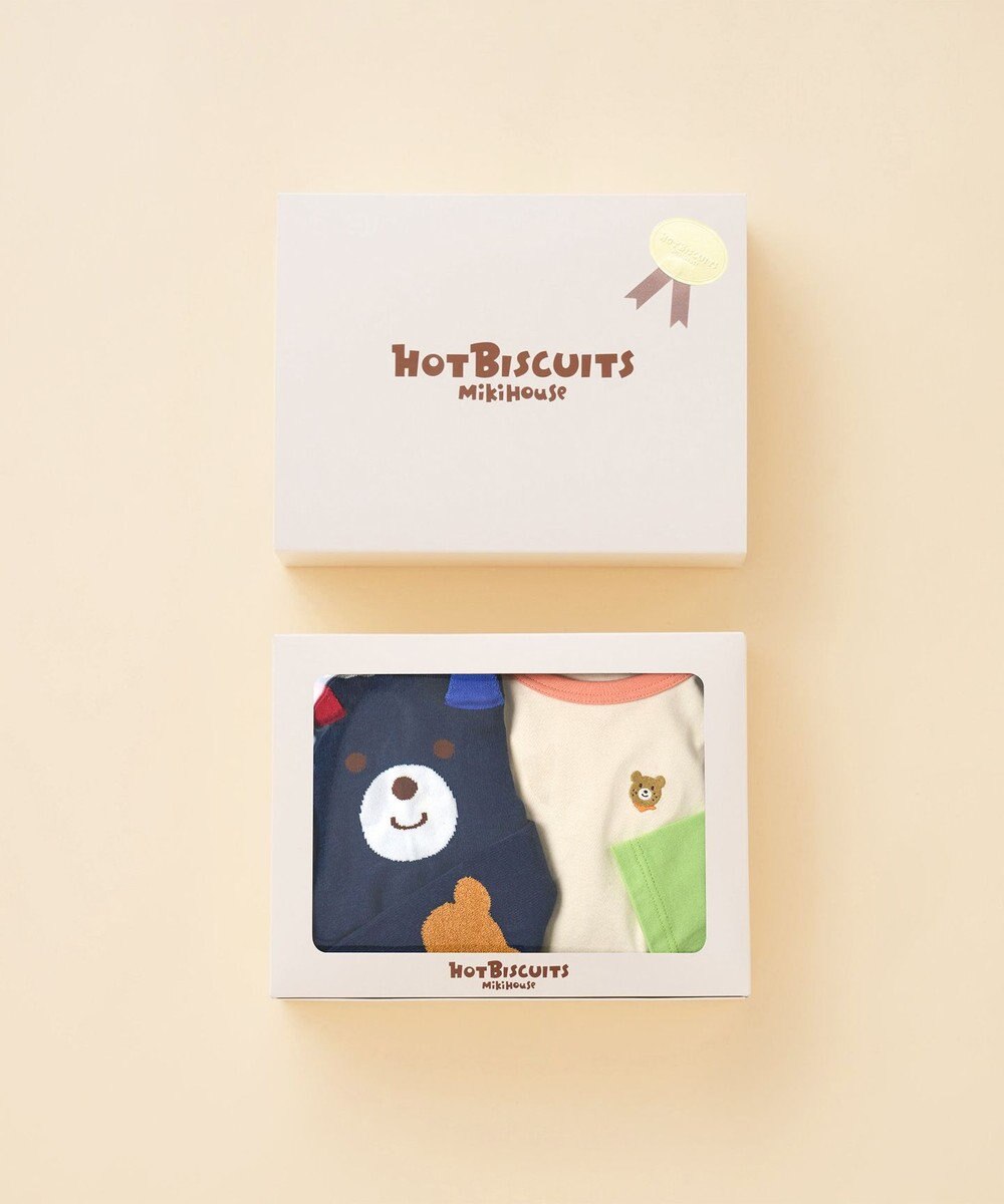 MIKI HOUSE HOT BISCUITS 長袖Tシャツ＆スパッツギフトセット【BOX付き】 