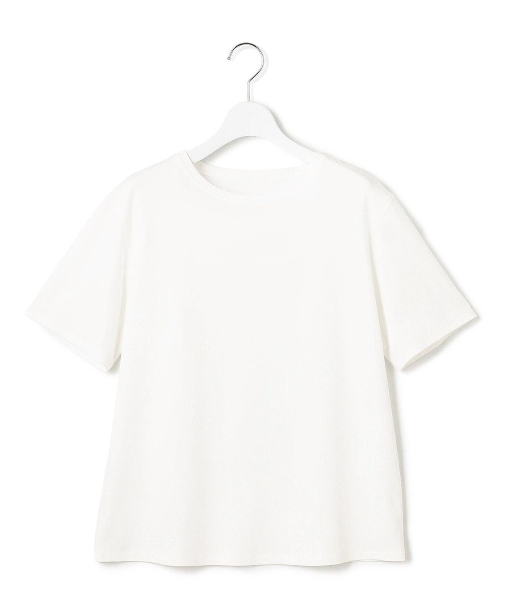 23区 【好評につき新色追加/汗じみ防止】エンブロイダリージャージー レースキャミソール付き カットソー 