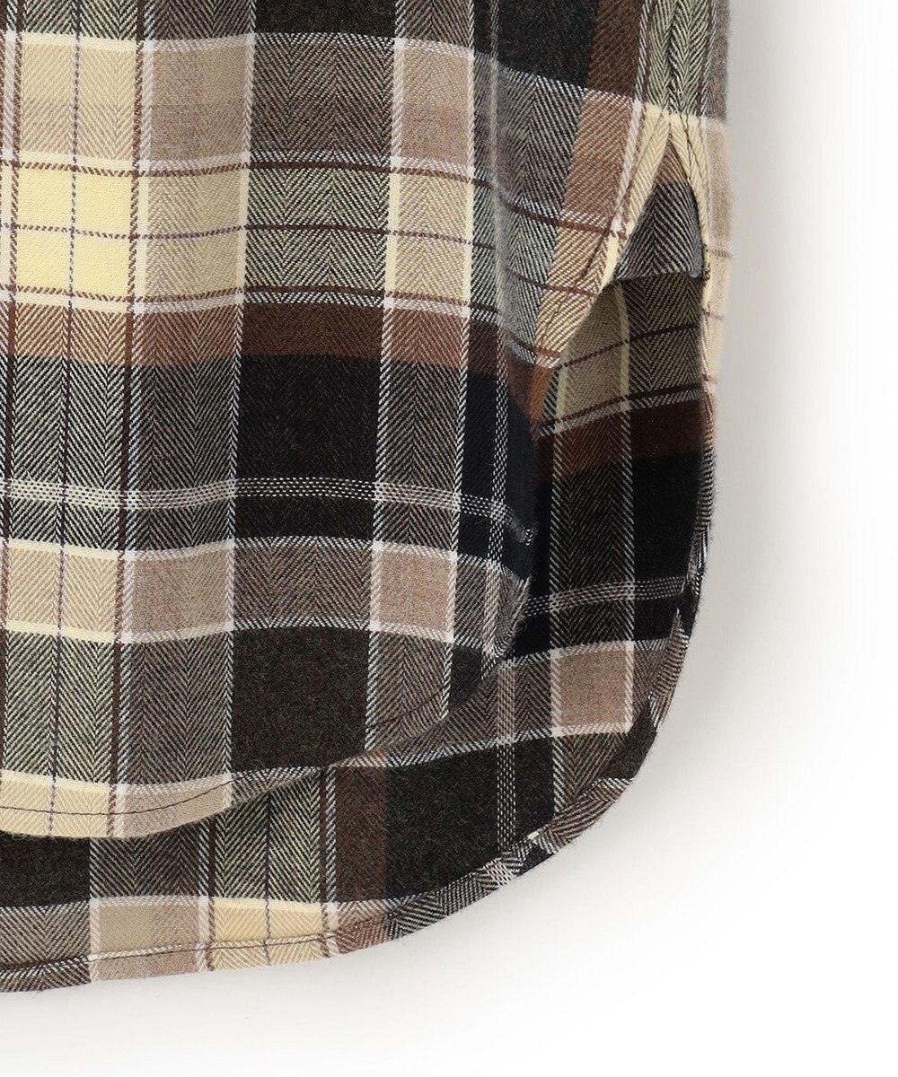 23区 CANCLINI メルトン バンドカラーシャツ 