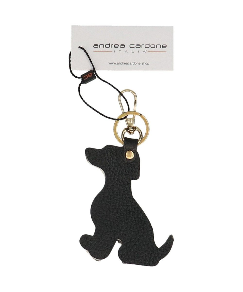 INTER-CHAUSSURES 【ANDREA CARDONE】イヌ型レザーキーチャーム 
