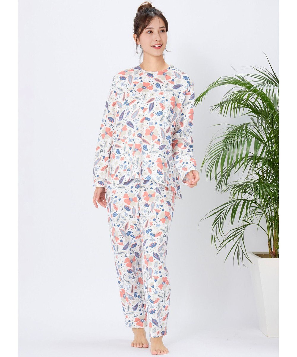 Wing パジャマ キルトニット素材(本体) あったか 冬 長袖 長ズボン レディース EP6024 ウイング／ワコール 