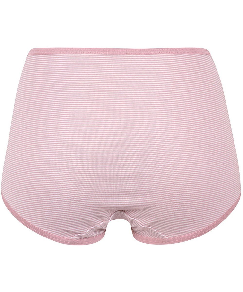 Wing ショーツ 綿混(身生地部) ここちよいフィット感 ムレにくい(身生地部) 【デイリーフィット 綿混ボーダー】 はきこみ丈ふかめ EC3650 ウイング／ワコール 