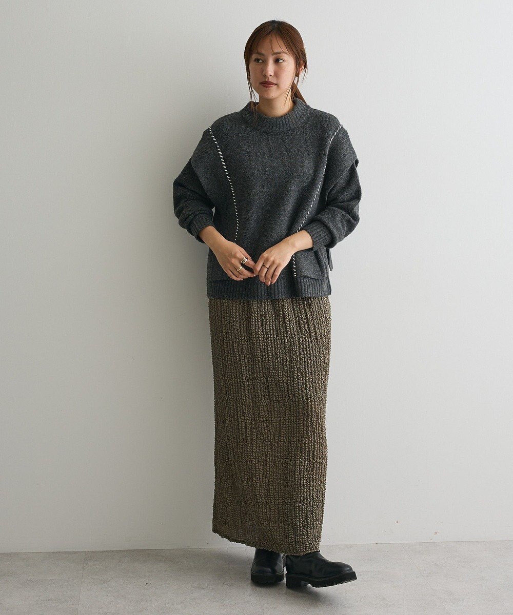 CRAFT STANDARD BOUTIQUE ハンドステッチデザインニットプルオーバー 