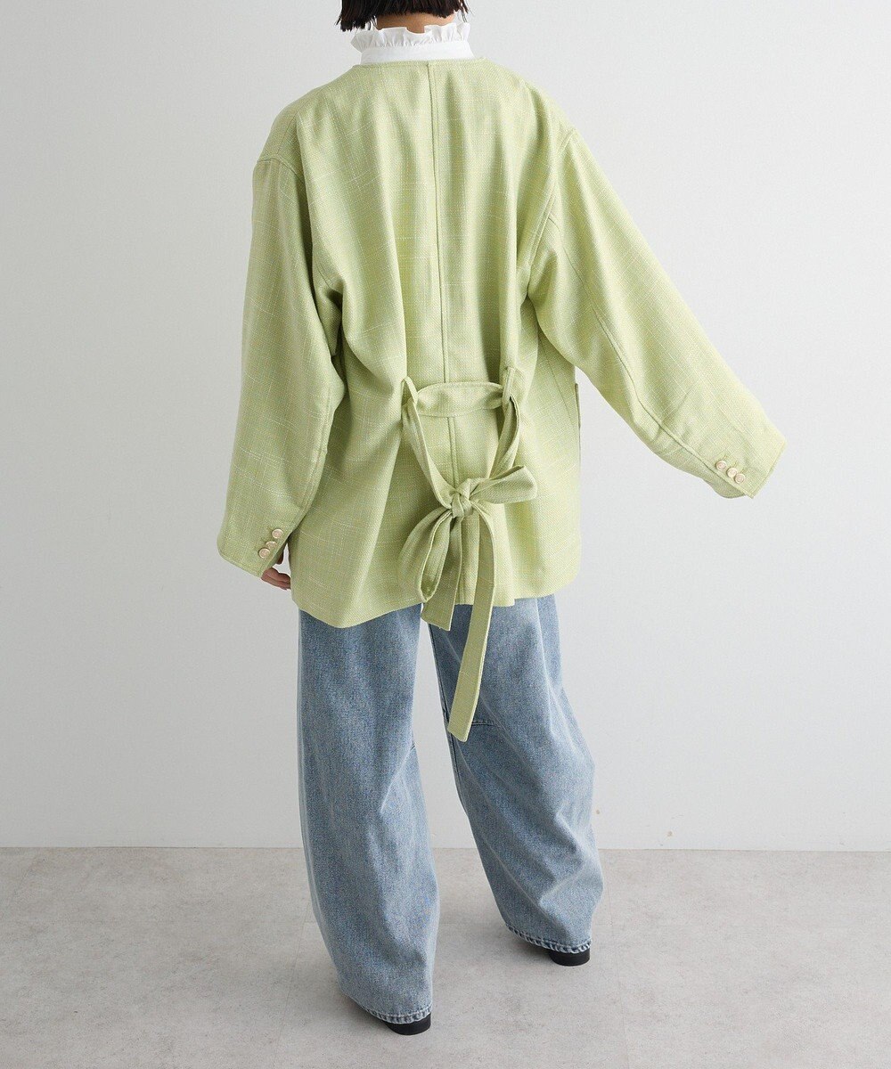 Green Parks ツィードミディ丈ジャケット 