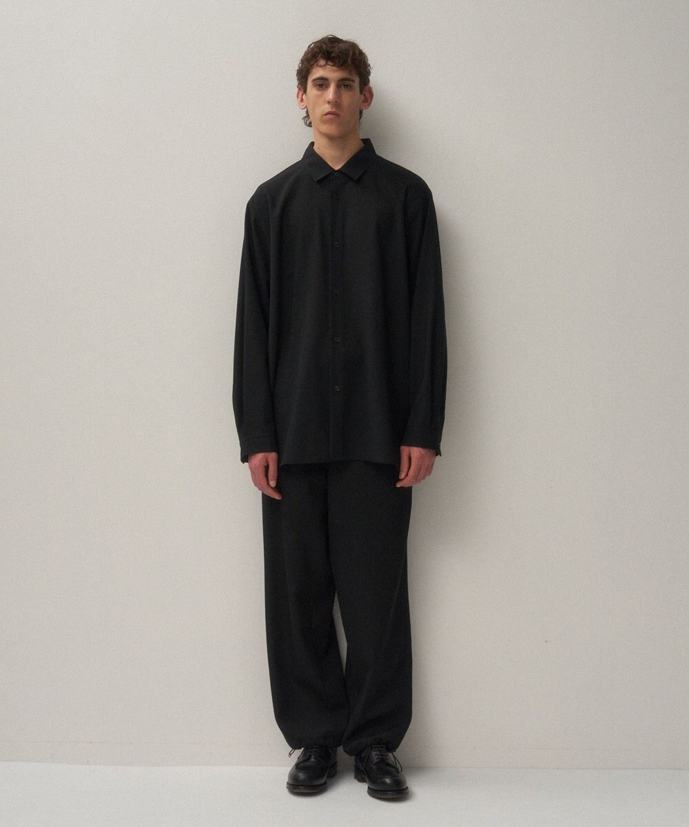 ATON TWIST WOOL WASHER | オーバーサイズシャツ - UNISEX 