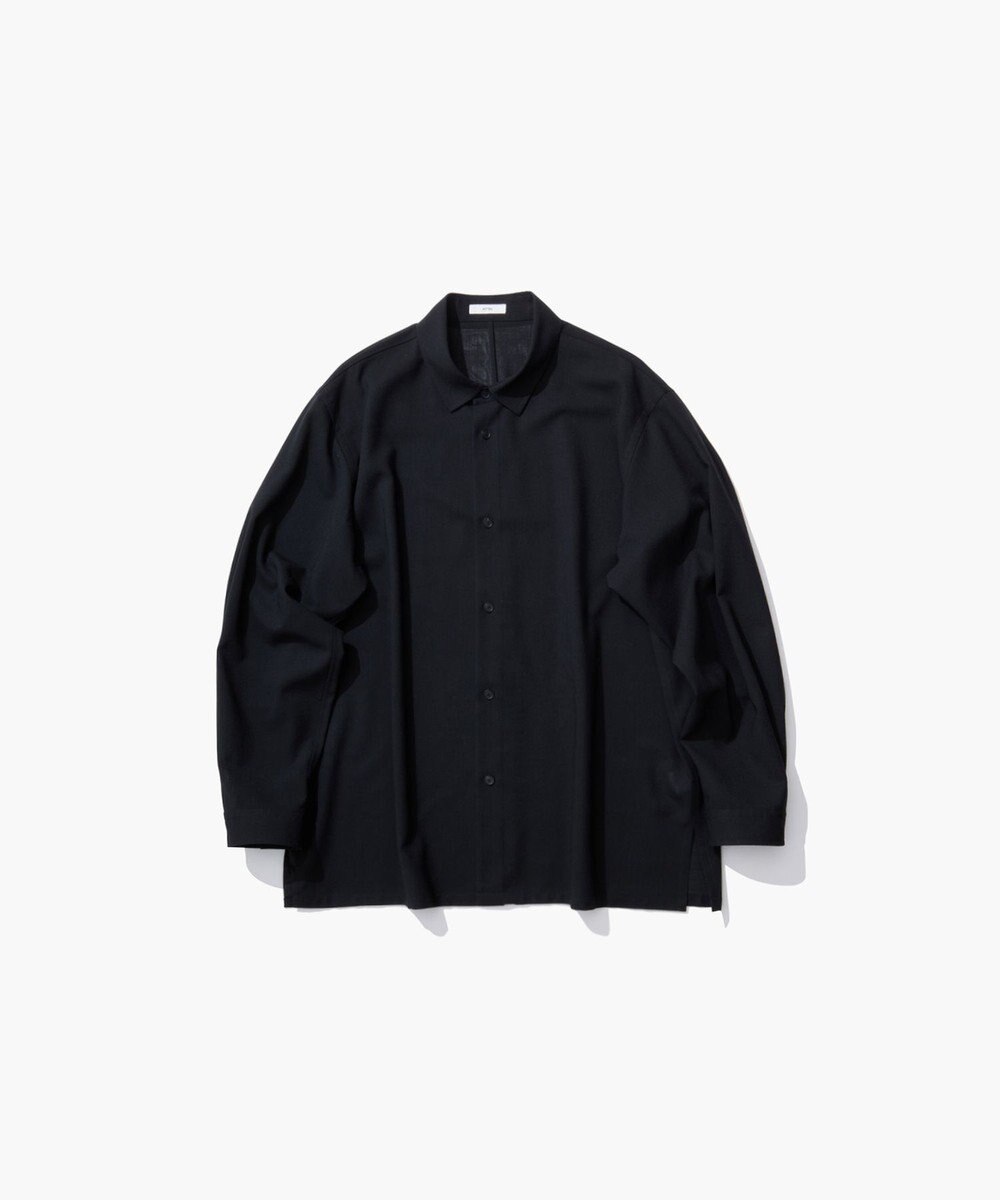 ATON TWIST WOOL WASHER | オーバーサイズシャツ - UNISEX 